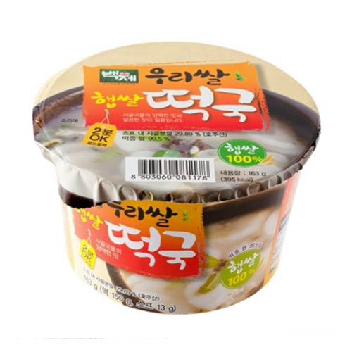 백제식품 우리쌀 햅쌀 떡국 163g