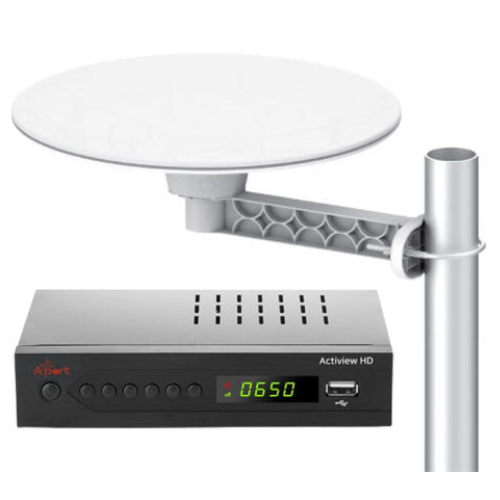 Actiview HD UHD 지상파 TV 수신기 AP13HD 세트 ATS-5