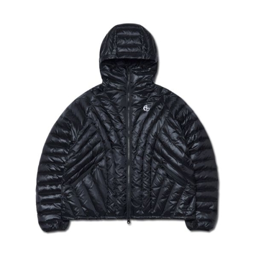 노매뉴얼 숏패딩 점퍼 누베스 LIGHT DUCK DOWN GLOSSY BLACK 231866 L
