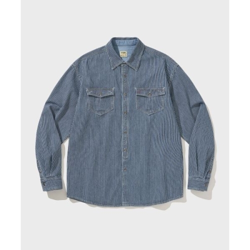 VDR HICKORY RAILROAD SHIRT Light Indigo 5012308616 3038026