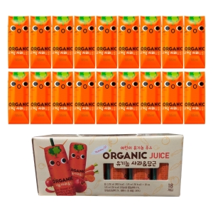 코스트코 유기농 사과당근주스 125mlx18팩