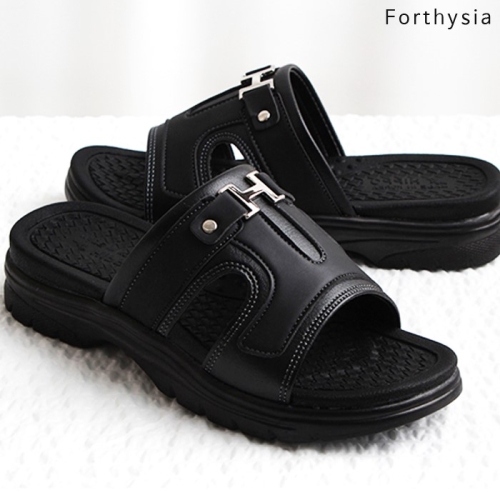 포지시아 FORSYTHIA 남성 가죽슬리퍼 남자 오피스슬리퍼 고급슬리퍼 mx01_이미지