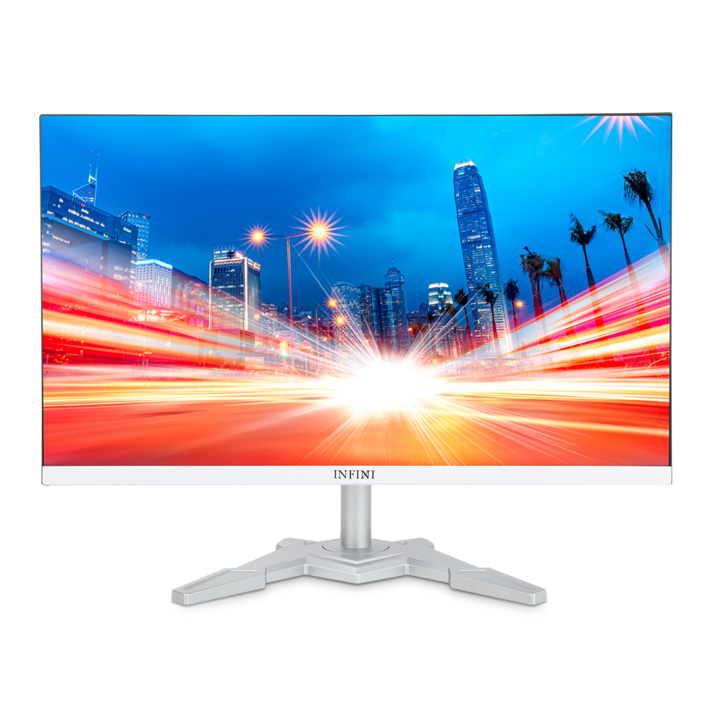 유지테크 UG-241K HDMI 75 제로베젤 광시야각 화이트 아이케어 무결점_이미지