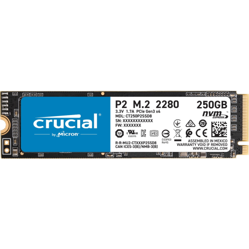 마이크론 Crucial P2 M.2 NVMe 대원씨티에스 (250GB)
