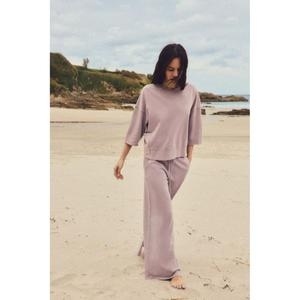 자라 워싱 이펙트 스웨트셔츠 로즈 가루 3253345676 41047