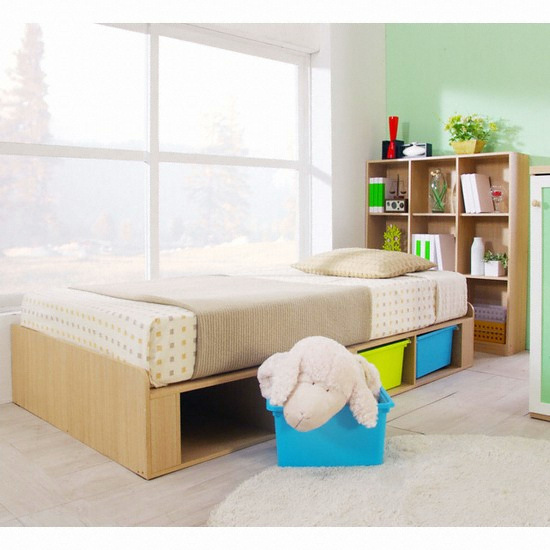 파란들 스토리지 침대 (매트포함, 슈퍼싱글)