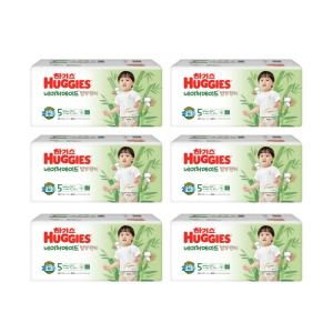 유한킴벌리 하기스 2023 네이처메이드 밤부 팬티형 5단계-남아용 (264매)