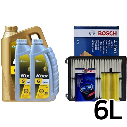 G SP 5W30 6L + 보쉬필터 기아 올뉴K7 YG 3.0 LPI
