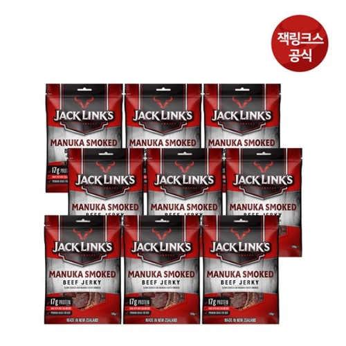 잭링크스 맛의잭팟 마누카 스모크드 비프져키 육포 100G 9팩 트렌디 감성의 스마트한 쇼핑공간