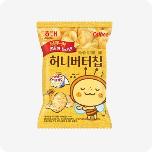 허니버터칩 과자 간식 60g