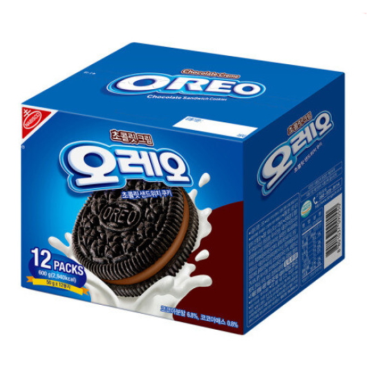 크래프트 오레오 초콜릿 샌드위치 쿠키 초코크림 600g (2개)_이미지