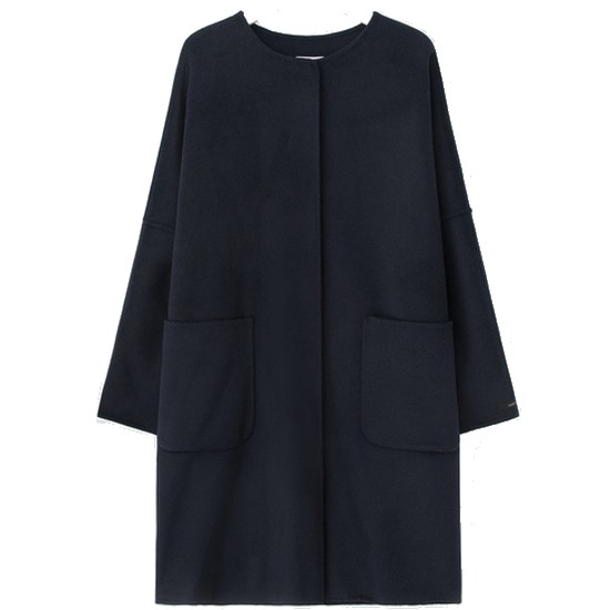 에잇세컨즈 네이비 핸드메이드 카디건형 코트 156630W92R_이미지