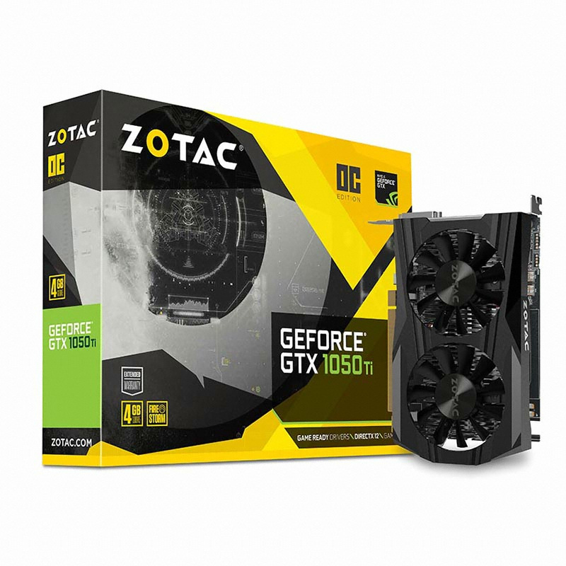 ZOTAC ������ GTX1050 Ti DUALSILENCER OC D5 4GB