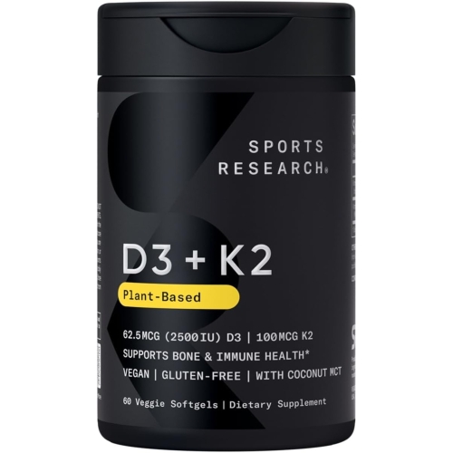 비타민D3 + K2 식물성 62.5mcg (2500IU) 60캡슐