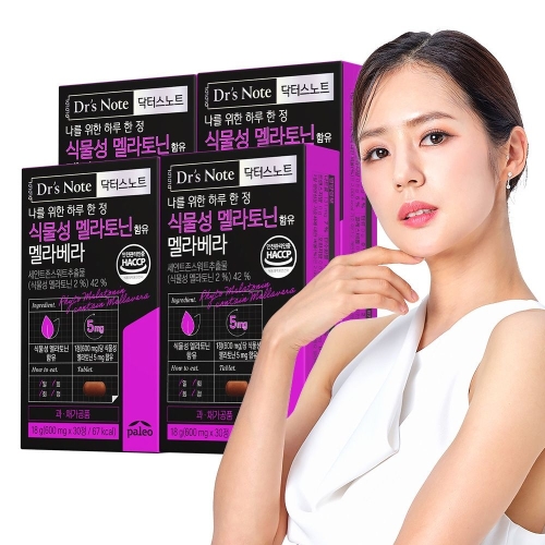 팔레오 닥터스노트 식물성 멜라토닌 5mg 멜라베라 30정[4개]