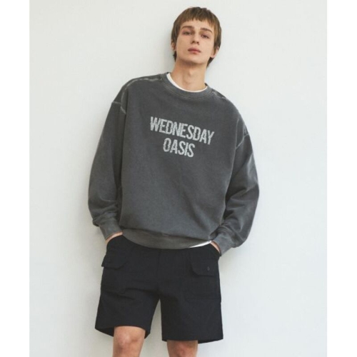 웬즈데이 oasis 피그먼트 워시드 다잉 스웨트셔츠3Color WV25-TP01