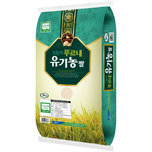 유가농협 2025 친환경 푸르내 유기농쌀 10kg (1개)