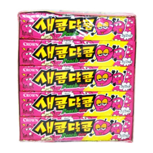 크라운제과 새콤달콤 복숭아 29g (15개)_이미지