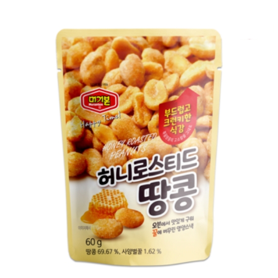 머거본 허니로스티드땅콩 60g (12개)_이미지