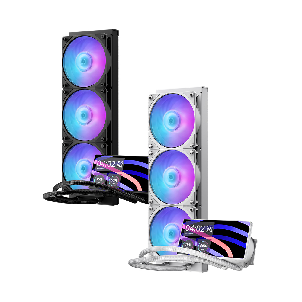 쿨러마스터 MasterLiquid Core LCD 6인치 360 ARGB (화이트)_이미지