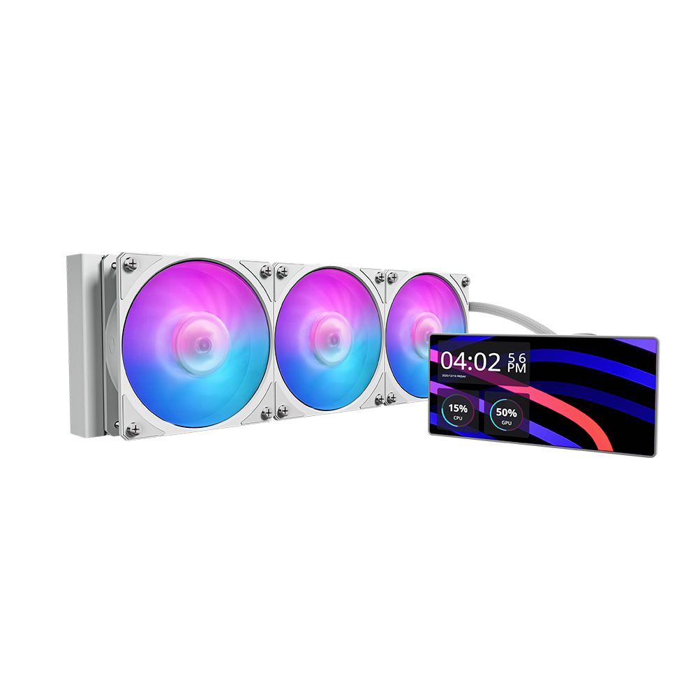 쿨러마스터 MasterLiquid Core LCD 6인치 360 ARGB (화이트)_이미지