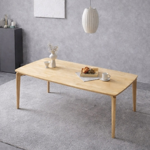 인터데코 낮아서 더 편한 원목 식탁 1850 (의자별도)_이미지