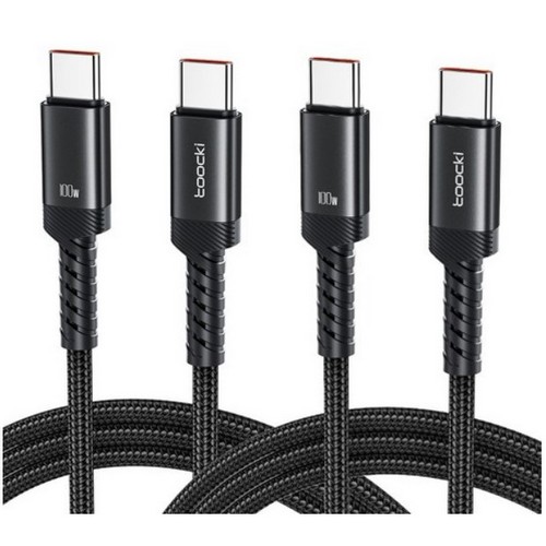 toocki PD C to C타입 100W 케이블 TQ-X65AC2 (1m, 2개)_이미지