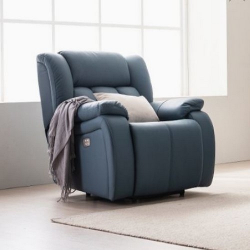 시트앤모어 도빌 투모터 천연통가죽 리클라이너 1인용