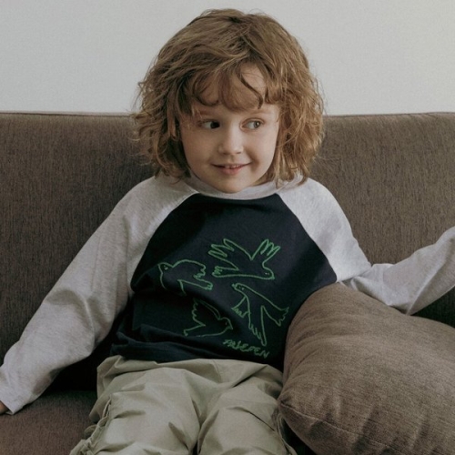 리틀그라운드 데님인더박스 버드레글런티셔츠 76111-330-02