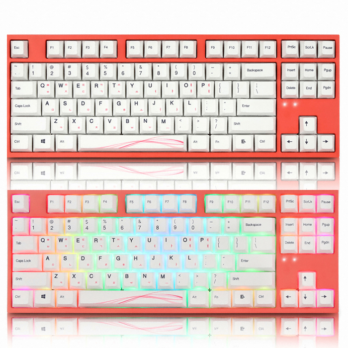 COX CARAVEL 게이트론 교체축 RGB 염료승화 PBT 리빙코랄 (녹축)_이미지