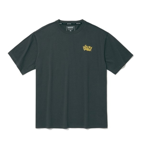 인터크루 1도 변형 폰트 반팔 티셔츠 D그레이 ITA2TR01ADG_이미지