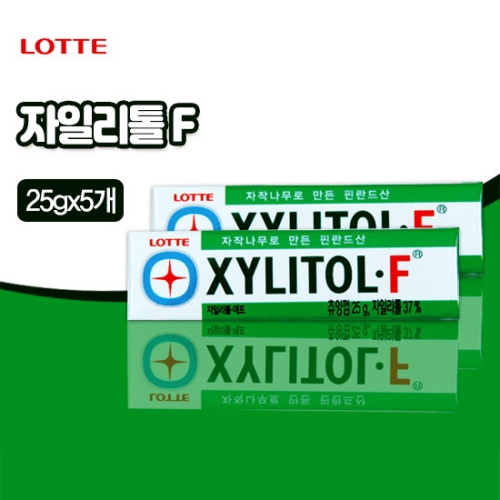 롯데제과 자일리톨 에프 오리지날 24g (5개)