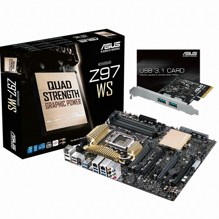 ASUS Z97-WS + USB3.1 CARD ���̺���