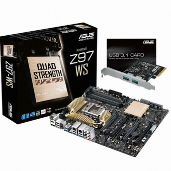 ASUS Z97-WS + USB3.1 CARD 아이보라