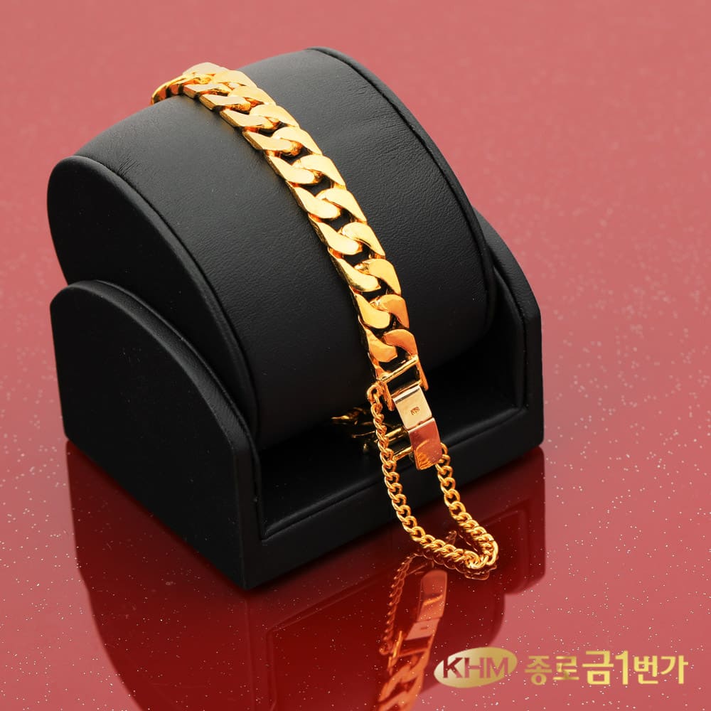 종로금1번가 남자팔찌 둥근체인 18.75g (1개)_이미지