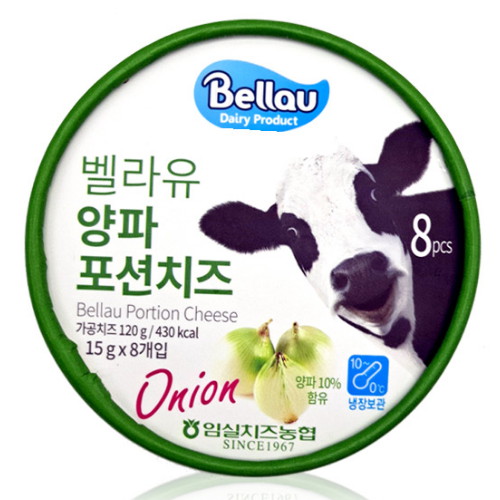 임실치즈농협 벨라유 양파 포션치즈 120g (1개)