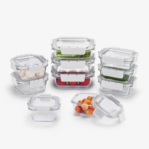 락앤락 탑클라스 내열유리 밀폐용기 화이트 10종 세트