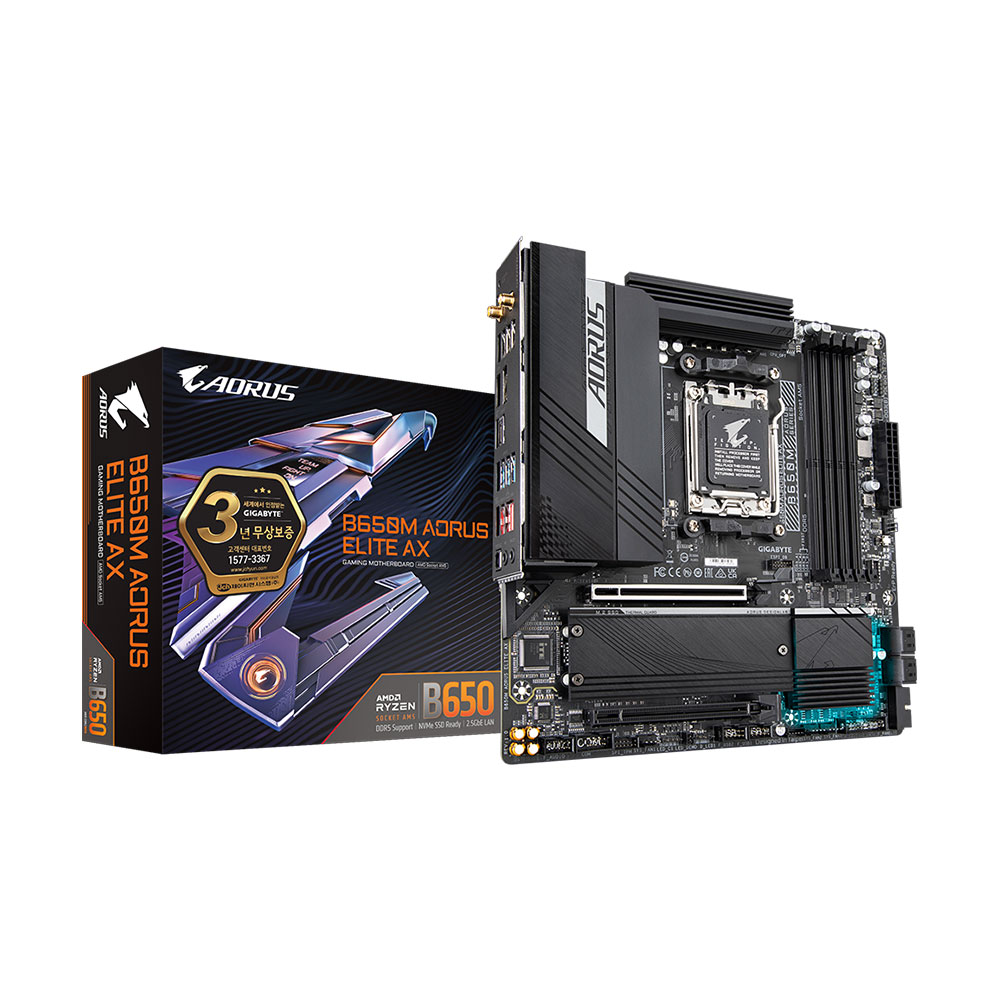 GIGABYTE B650M AORUS ELITE AX 제이씨현