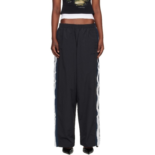 VETEMENTS 블랙 짐 트랙 팬츠 ME76GP126B