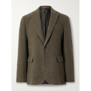 폴로랄프로렌 퍼플라벨 Green Hadley Brushed Cashmere and Wool Blend Blazer TP5674_이미지