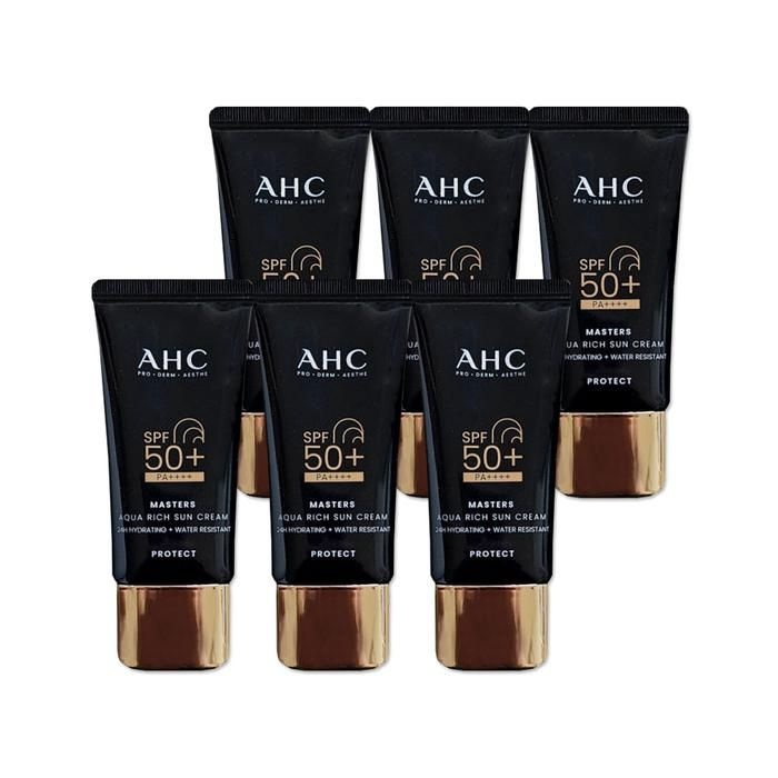 카버코리아 AHC 마스터즈 아쿠아 리치 선크림 30ml (6개)