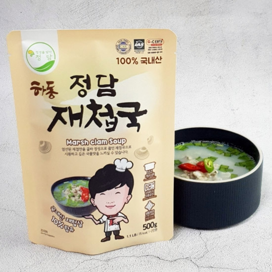푸른수산 정담 하동 섬진강 재첩국 500g (5개)_이미지