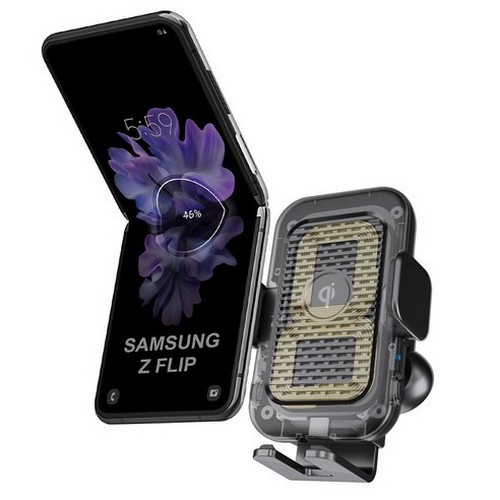 무브온 그리핑 듀얼코일 차량용 무선충전거치대 GP-20W_이미지