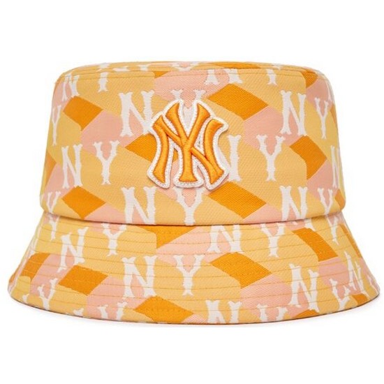 MLB 큐브 모노그램 버킷햇 3AHTM033N (50ORL, 오렌지)_이미지