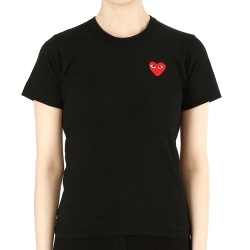 꼼데가르송 레드와펜 반팔티 AZ T107 051 (블랙)_이미지