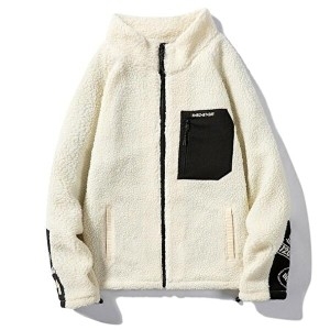 셀러허브 패션 OF4K8O1O 뽀글이 양털 후리스 집업점퍼 남녀공용 자켓_이미지