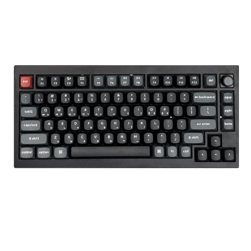 Keychron V1 Ultra 8K 유무선 기계식 블랙 (바나나축)_이미지