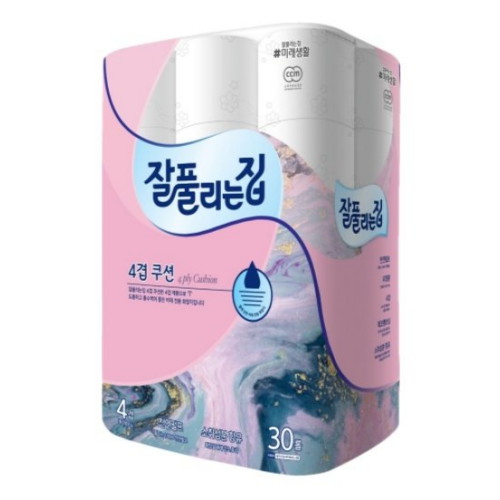 잘풀리는집 4겹 쿠션 27m (30롤) (2팩)_이미지