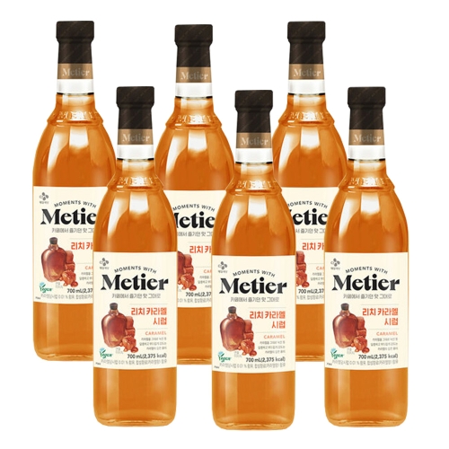 CJ제일제당 메티에 리치 카라멜 시럽 700ml (6개)_이미지
