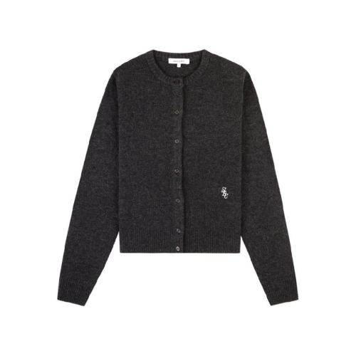 스포티앤리치 버튼 로고 가디건 WS07364302GY11 T_이미지